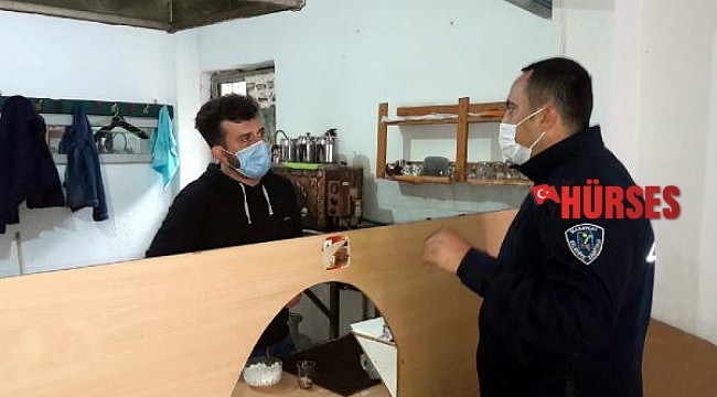 Manavgat'ta belediye ekiplerinden denetim
