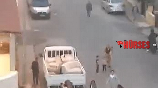 Sokağa çıkma kısıtlamasında saç saça baş başa yumruklu kavga