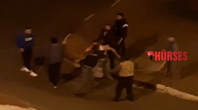 Sokak ortasında bayıltan dayak !!