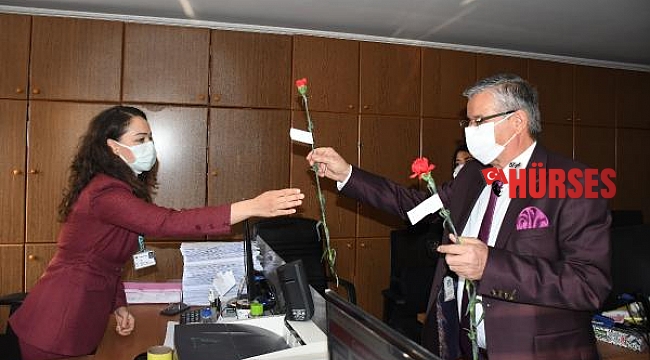 Topaloğlu, kadınlar gününü kutladı
