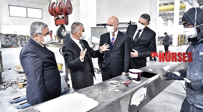 Vali Yazıcı OSB firmalarında incelemelerde bulundu