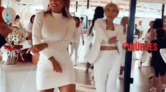 Yerleşik yabancılardan maskesiz parti