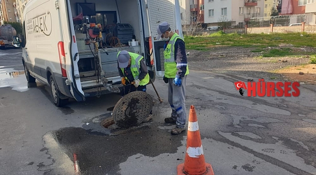 14 bin 600 adet kanalizasyon bağlantısının temizliği yapılıyor
