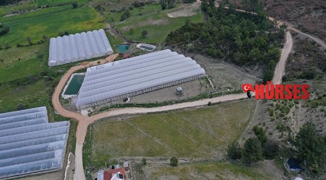 Ahatlı'da 5 kilometrelik yol çalışması