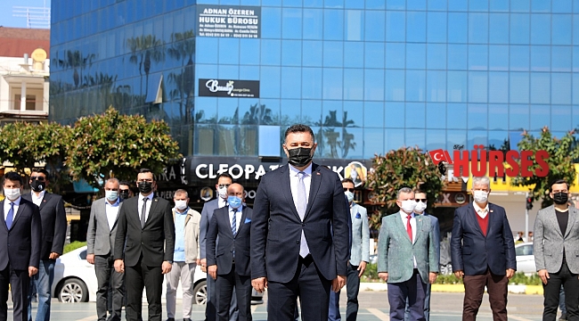 Alanya'da 23 Nisan töreni korona gölgesinde yapıldı