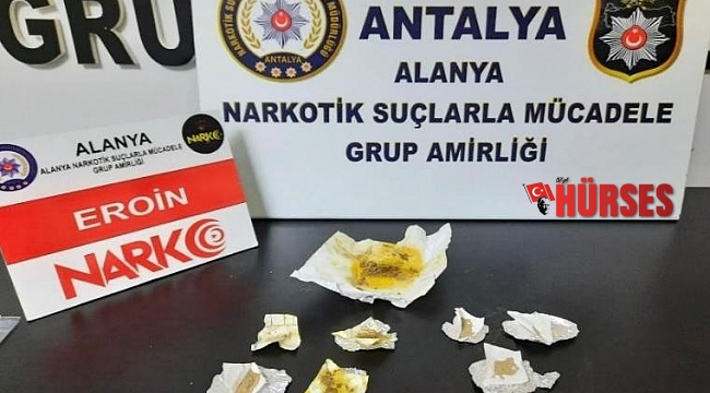 Alanya'da otel odasına uyuşturucu baskını