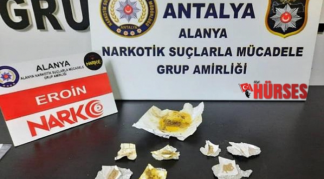 Alanya'da otele uyuşturucu baskını