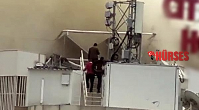Antalya'da, 4 yıldızlı otelin çatısında yangın