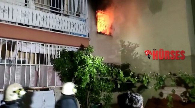 Antalya'da apartman sakinlerini sokağa döken yangın