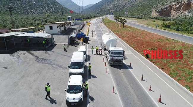 Antalya'da kontrol noktaları sakin