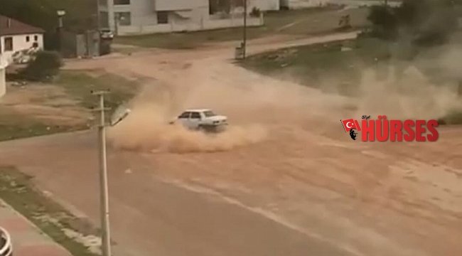 Antalya'da toprak alandaki drifte tepki
