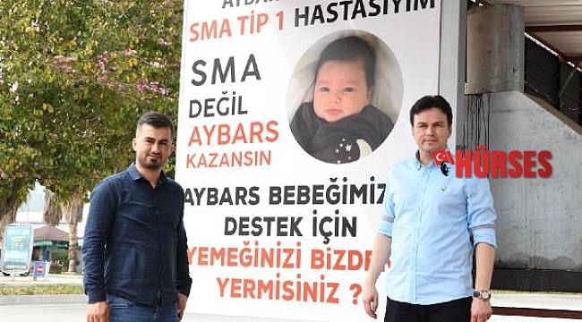 Aybars bebeğin babasında destek ziyareti