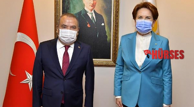 Başkan Böcek'ten Meral Akşener'e ziyaret