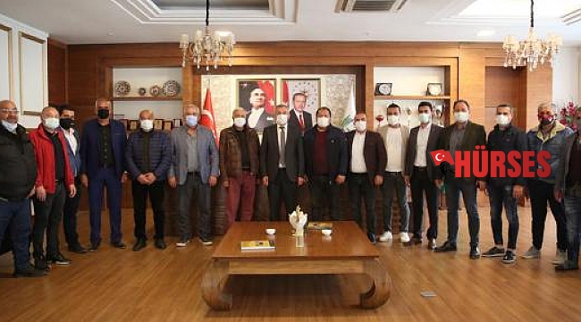 Görev dağılımı sonrası Başkan Aputkan'a ziyaret
