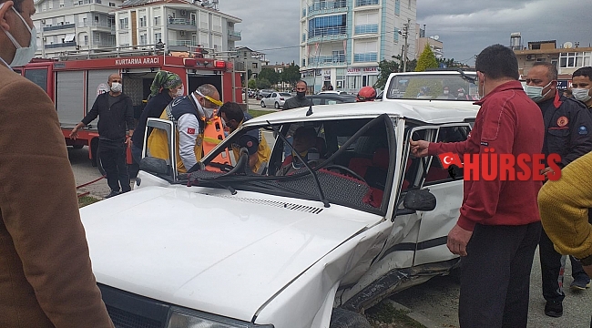 Göz göre göre gelen kazada faciadan dönüldü: 2 yaralı