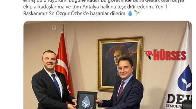 İl Başkanı Akıncı görevinden istifa etti, yeni başkan Özbek oldu