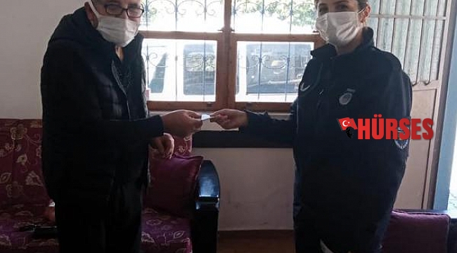 Kaybettiği parasını zabıtadan teslim aldı