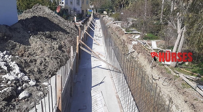 Kemer'de dereler ıslah ediliyor