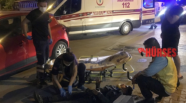 Kısıtlama saatinde boş yolda birbirlerine girdiler: 2 yaralı