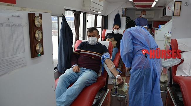 Korkuteli'nde 2 günde 167 ünite kan bağışı