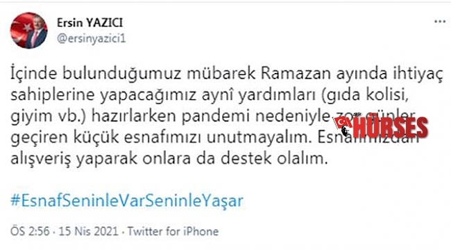 Ramazan'da esnafına sahip çık' çağrısı