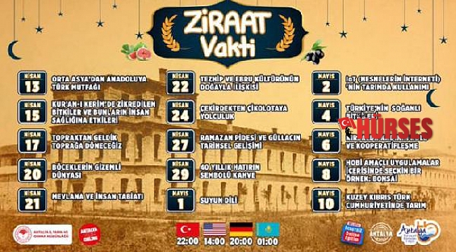 Ramazanda Ziraat Vakti başlıyor