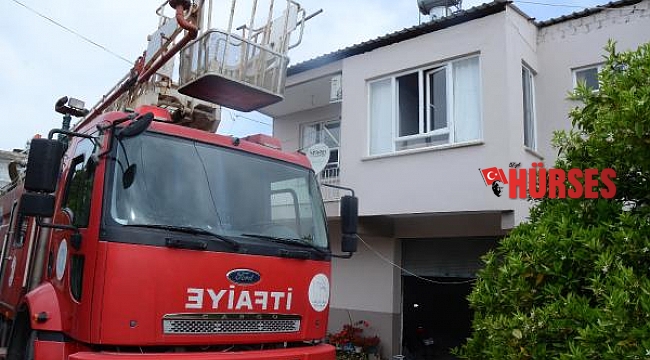 Serik'te ev yangını