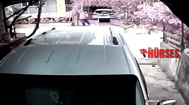 Taş attığı kazlar tarafından kovalanınca yere düşüp sürüklendi