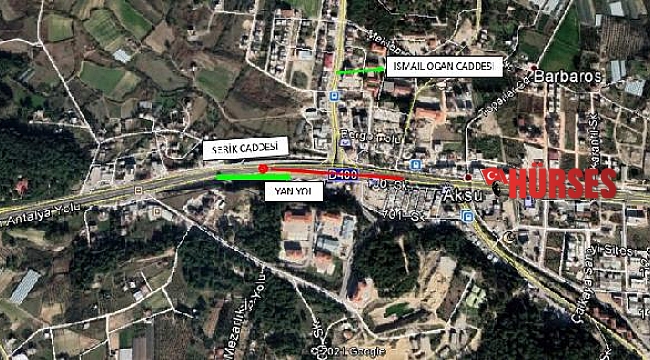 Aksu Köprülü Kavşağı bakım için trafiğe kapatılacak