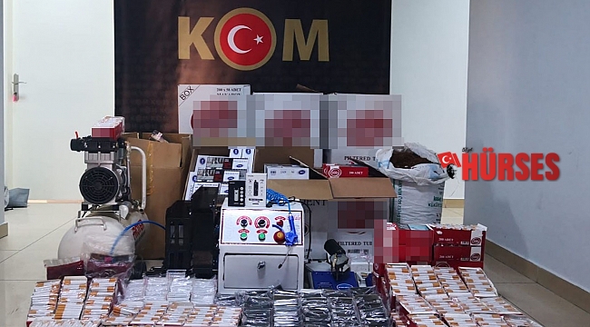 Alanya'da kaçak tütün operasyonu