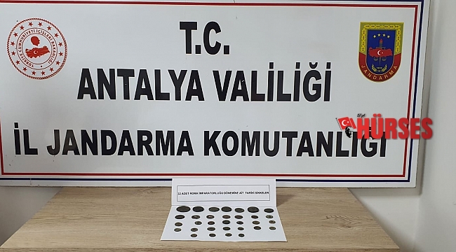 Antalya'da Roma ve Bizans dönemine ait 32 adet sikke ele geçirildi