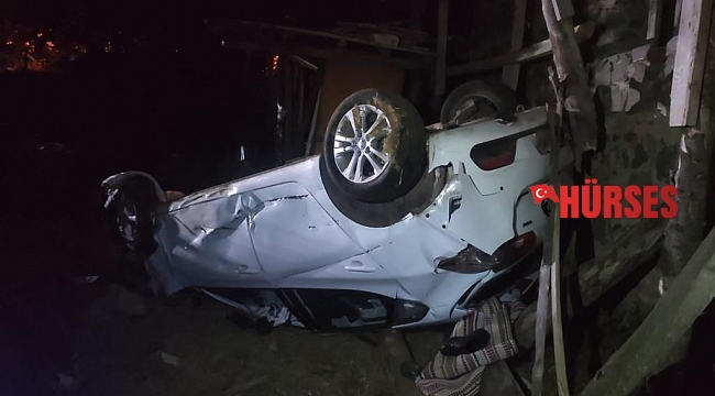 Antalya'da yoldan çıkan otomobil takla attı: 1 ölü, 2 yaralı