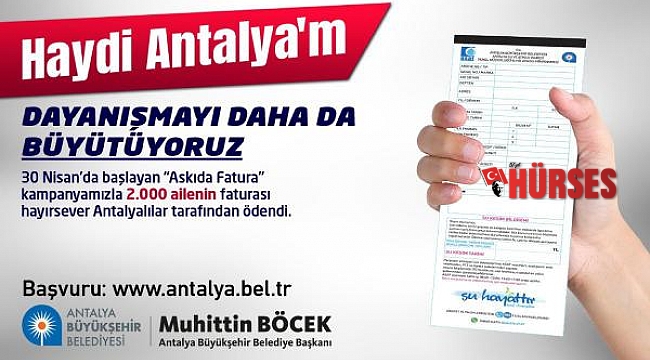 Askıdaki 2 bin ailenin su faturaları ödendi