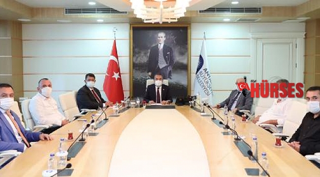 Başkan Böcek AESOB temsilcileri ile görüştü