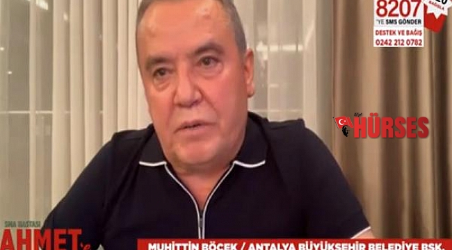 Başkan Böcek'ten Ahmet bebeğe destek