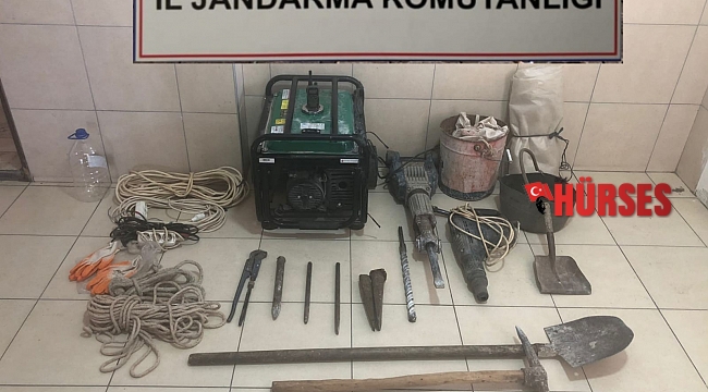 Birinci derece sit alanında kaçak kazıya jandarmadan suçüstü