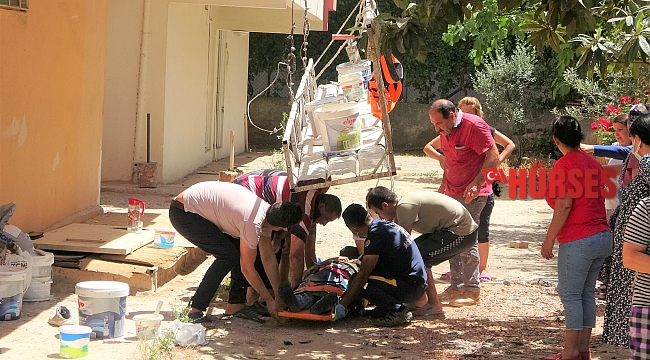 Boya ustası mesaisinin ilk gününde ölümden döndü