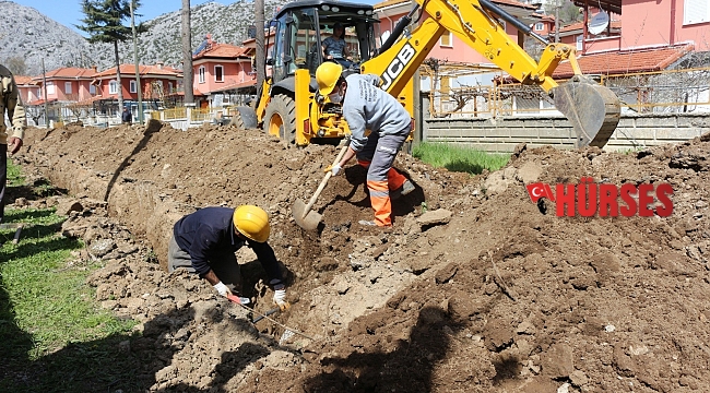 İbradı'da 30 yıllık içme suyu altyapısı yenilendi