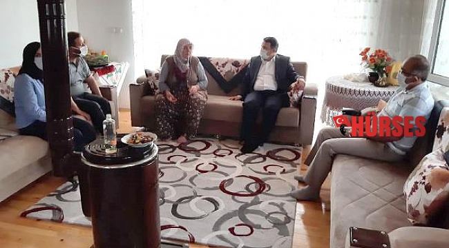 Kaymakam Çimşit, gazi eşini ziyaret etti