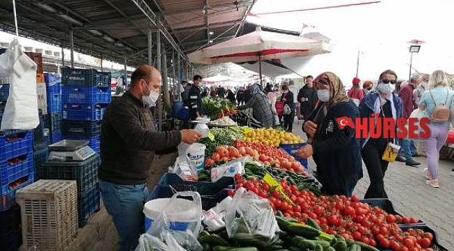 Kemer'de pazar yerlerinde önlem