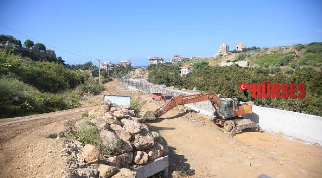 Kestel 30 metre imar yolunda çalışmalar hızlandı