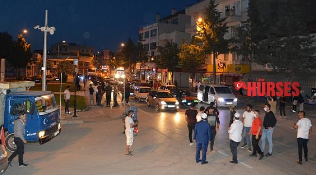 Korkuteli'de Kudüs için konvoy