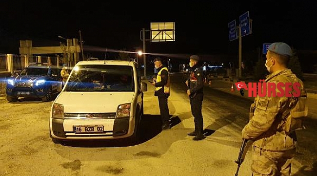 Korkuteli'de tam kapanma denetimleri