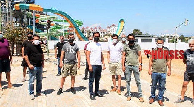 Manavgat'ta esnafın inşaat tepkisi