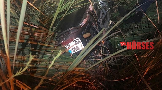 Motosiklet dereye uçtu: 1 yaralı