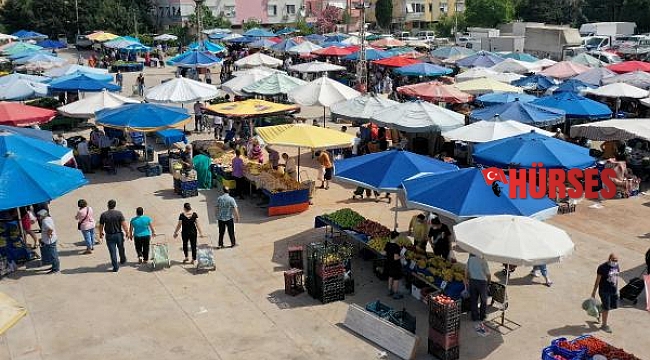 Muratpaşa'da pazarlar kontrol altında