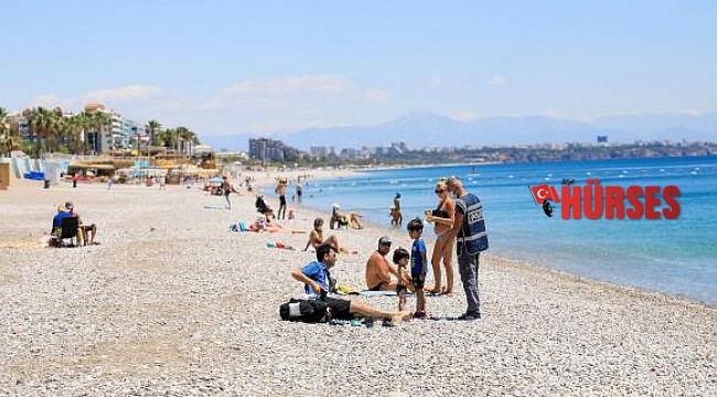 Polis sahilde yerleşik yabancı aradı