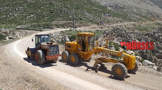 Söbüçimen yayla yoluna bakım onarım
