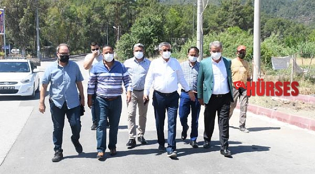 Tekirova Mahallesi'nde kaldırım çalışmaları