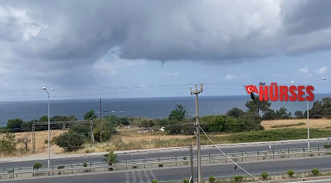 Alanya açıklarında hortum